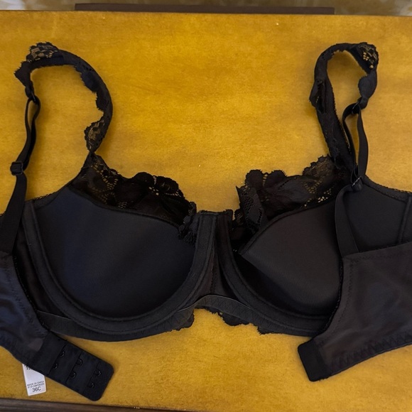 Victoria's Secret Black Lace Bra,Panties, Thigh High Nylons Intimates Collection - Picture 2 of 8
